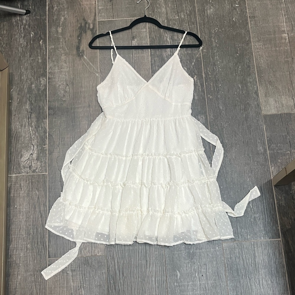 Altar'd State Cream Textured Dress